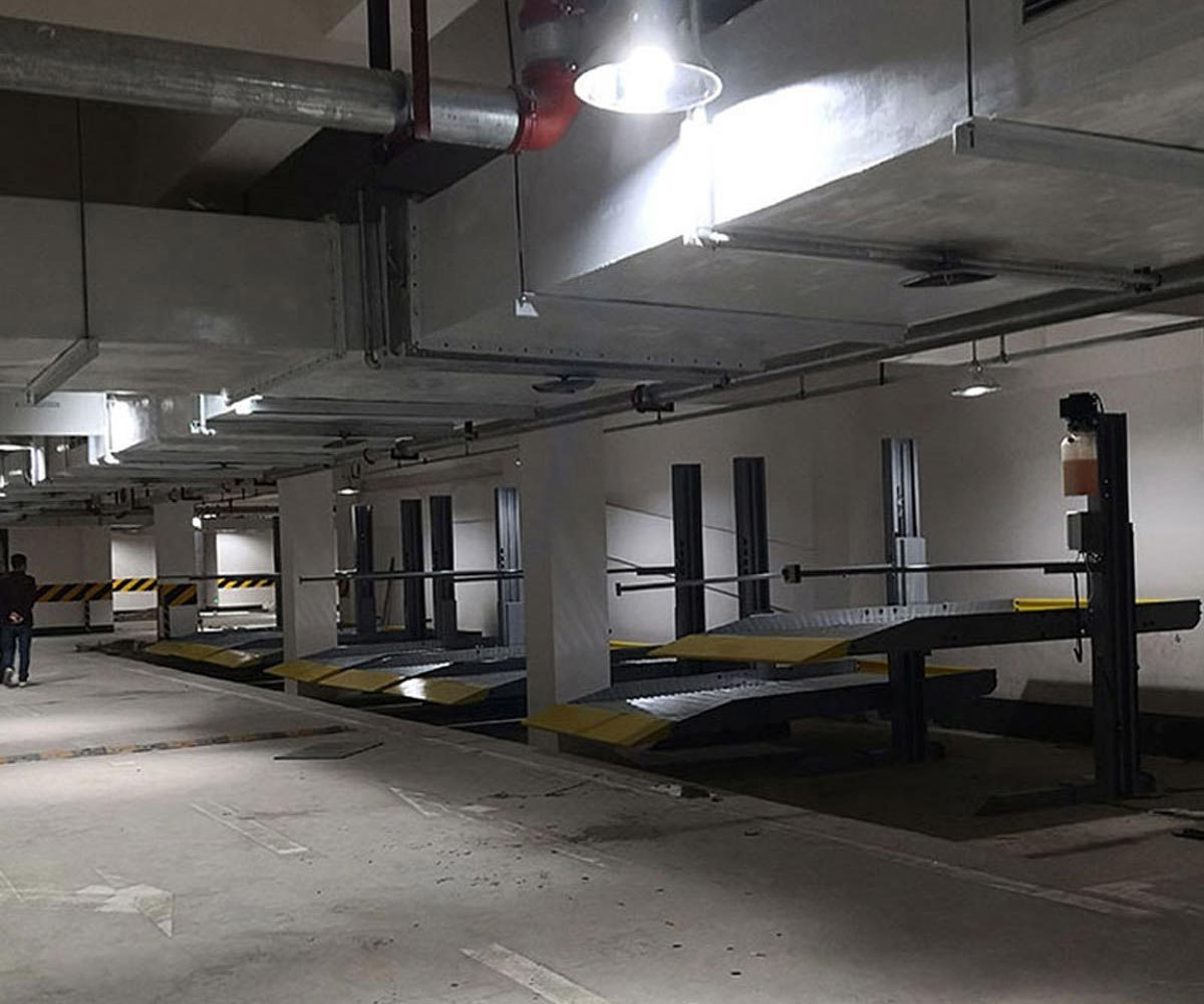 延安市两层升降横移机械式停车位改造