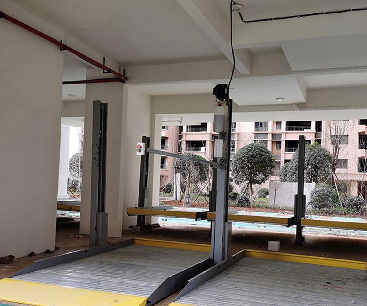 安岳县双柱简易式立体停车位改造